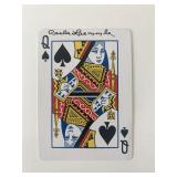 Dracula's Carla Laemmle signed queen of spades...