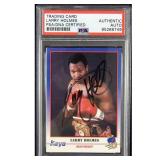 Larry Holmes Signed 1991 Kayo Boxing Card #189