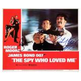 James Bond Roger Moore & Richard Kiel signed...