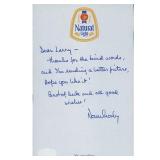 Comedian Norm Crosby Signed 5x8 Hand Written...
