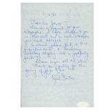 Marx Brothers Actor Allan Jones Signed 6x9 Hand...