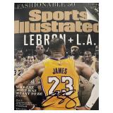 LA Lakers LeBron James signed photo