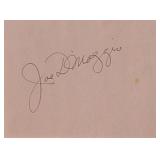 Joe DiMaggio signature slip