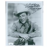 Roy Rogers Signed 8x10 Photo The Roy Rogers...