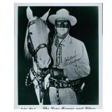 The Lone Ranger John Hart Signed Photo JSA