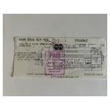 Zeppo Marx signed receipt