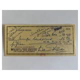 David Niven signed check