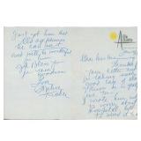 Follow The Boys Sophie Tucker Signed 6.5x10...