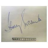 Harry Secombe original autograph