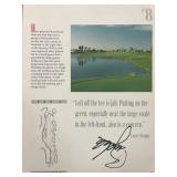 Professional golfer Billy Andrade signed...