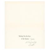 Dick Sargent signed holiday card