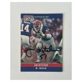 Buffalo Bills Jim Ritcher 1990 NFL #45 signed...