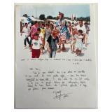 Clown Patch Adams signed letter