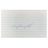 Clarence "Soup" Campbell original signature