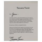 Law And Order SVU Tamara Tunie signed letter