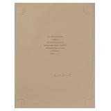 Will Durant signed book cover page