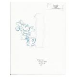 Disney Minnie Mouse original hand drawn art for...