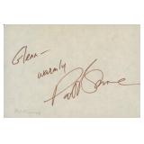 The Greatest Story Ever Told Pat Boone signed note
