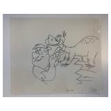 The Flintstones original hand drawn artwork for...
