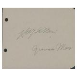 Marx Brothers original signature page