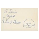 Richard Deacon signed note
