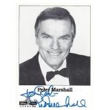 Hollywood Squares Peter Marshall signed photo