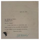 DNC chairman James A. Farley signed note