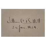William C. Bullitt original signature
