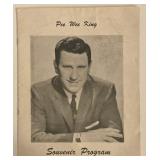 Country Star Pee Wee King signed souvenir program
