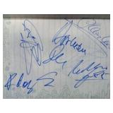 The Scorpions band signed autograph sheet