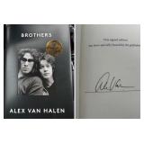 Alex Van Halen Brothers First Edition signed book