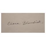 Wizard of Oz Clara Blandick signature slip