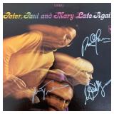 Peter, Paul and Mary Late Again signed album....