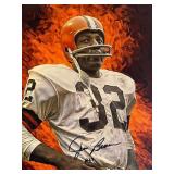 Jim Brown signed photo