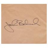 Animal House John Belushi signature slip