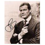 James Bond Roger Moore signed movie still photo