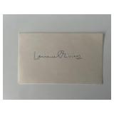 Sir Lawrence Olivier original signature