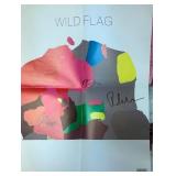 Wild Flag band signed poster