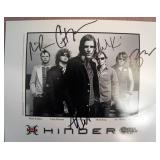 Hinder band signed photo