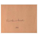 Buckwheat 'Our Gang' signature slip