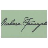 Barbara Stanwyck signature cut