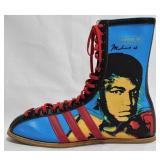 Muhammad Ali Signed Boxing Adidas Shoe Boot