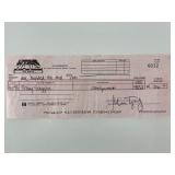 Babylon Five Tracy Scoggins signed check