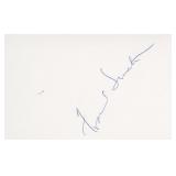 Frank Sinatra signature cut.