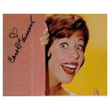 Comedian Carol Burnett signed photo