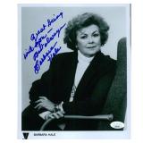 Perry Mason Barbara Hale signed photo. JSA...