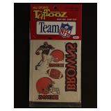 Vintage 1992 NFL Cleveland Browns Tattoos