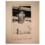 Byron Browne facsimile signed photo. 3x5 inches