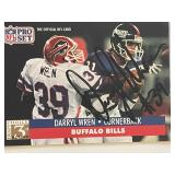 Buffalo Bills Darryl Wren signed 1991 NFL Pro...