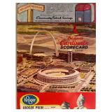St Louis Cardinals 1966 scorecard. 8x11 inches